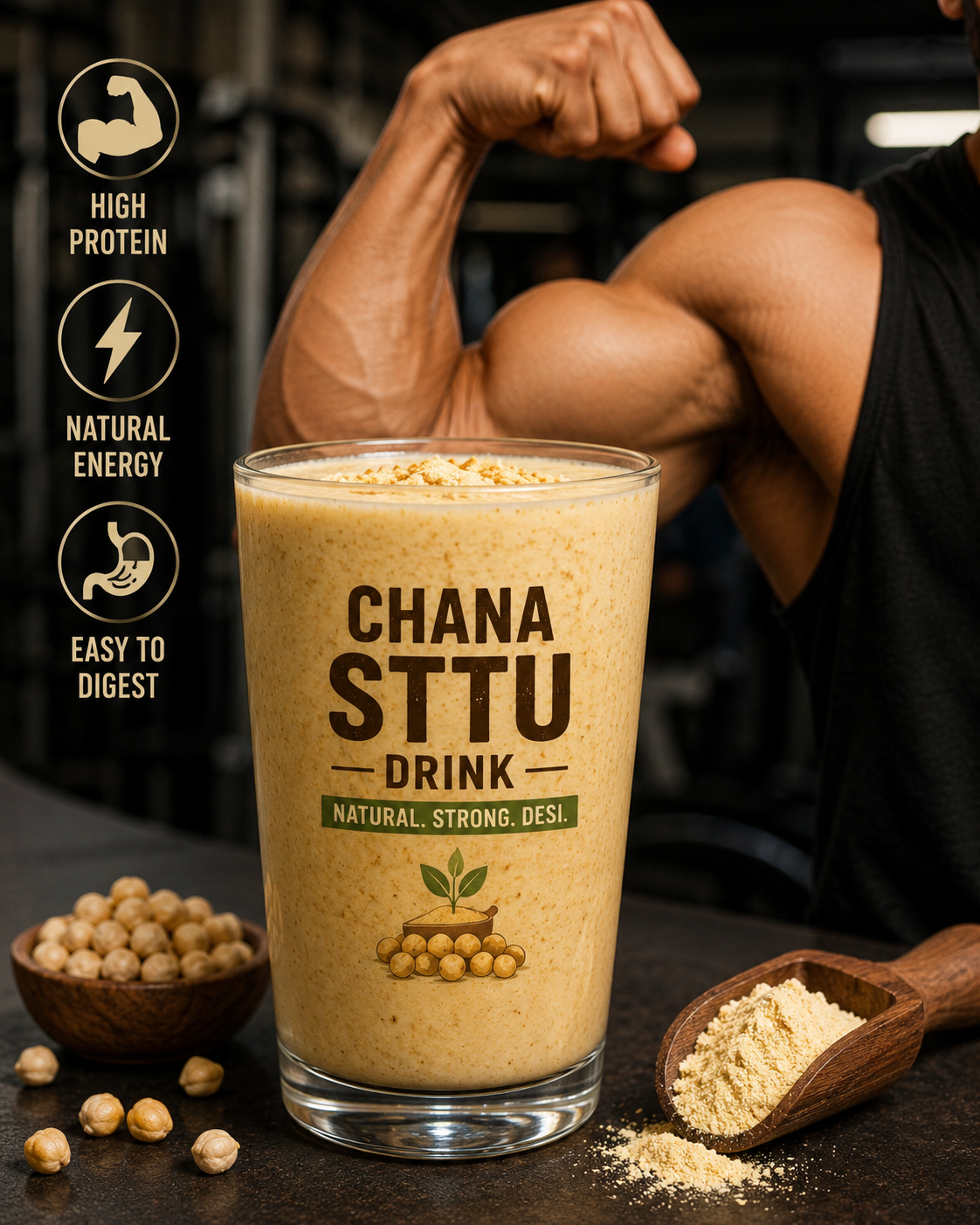 Nutra Gramm Chana Sattu Drink - Image 3